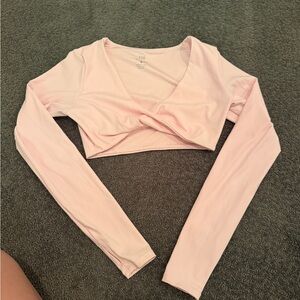 COPY - Pink Long Sleeve athletic Top